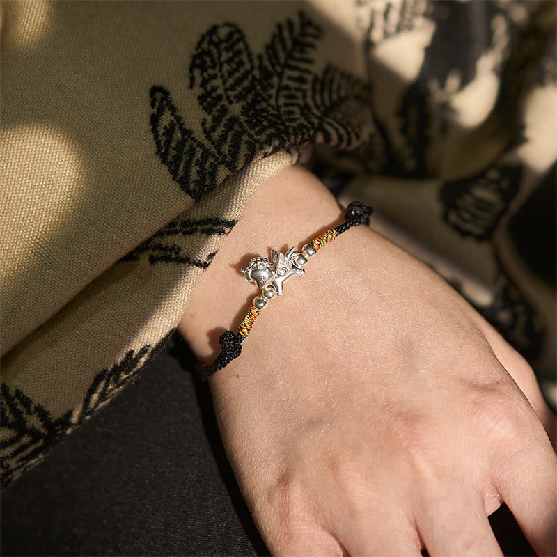 Nimara Ritual 925 Sterling Silver Year Of The Horse Prosperity String Bracelet