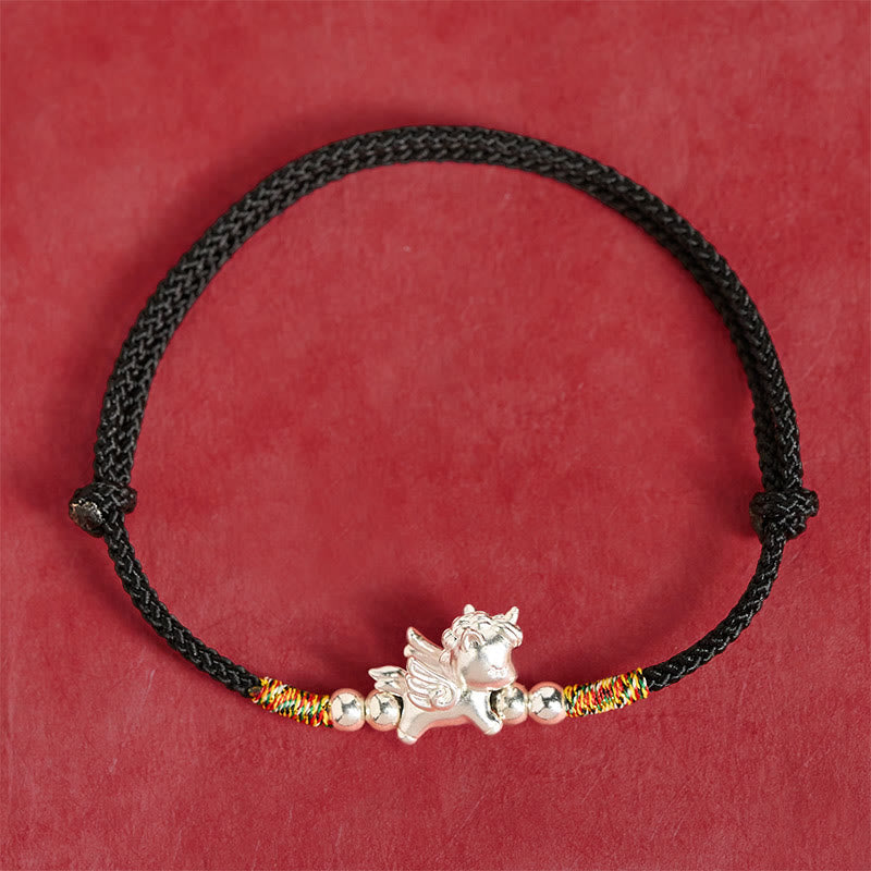 Nimara Ritual 925 Sterling Silver Year Of The Horse Prosperity String Bracelet