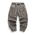 Nimara Ritual Winter Solid Color Men's Ankle-Length Corduroy Pants With Pockets
