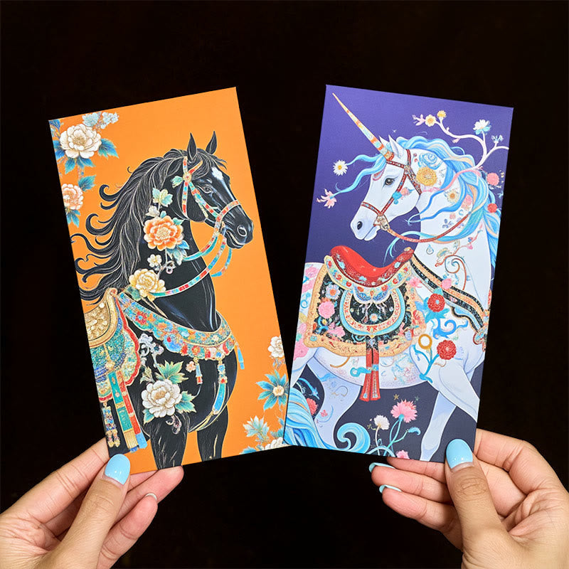 Nimara Ritual 6pcs Colorful Chinese Red Envelope Year Of The Horse 2026 New Year