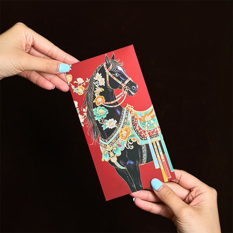 Nimara Ritual 6pcs Colorful Chinese Red Envelope Year Of The Horse 2026 New Year
