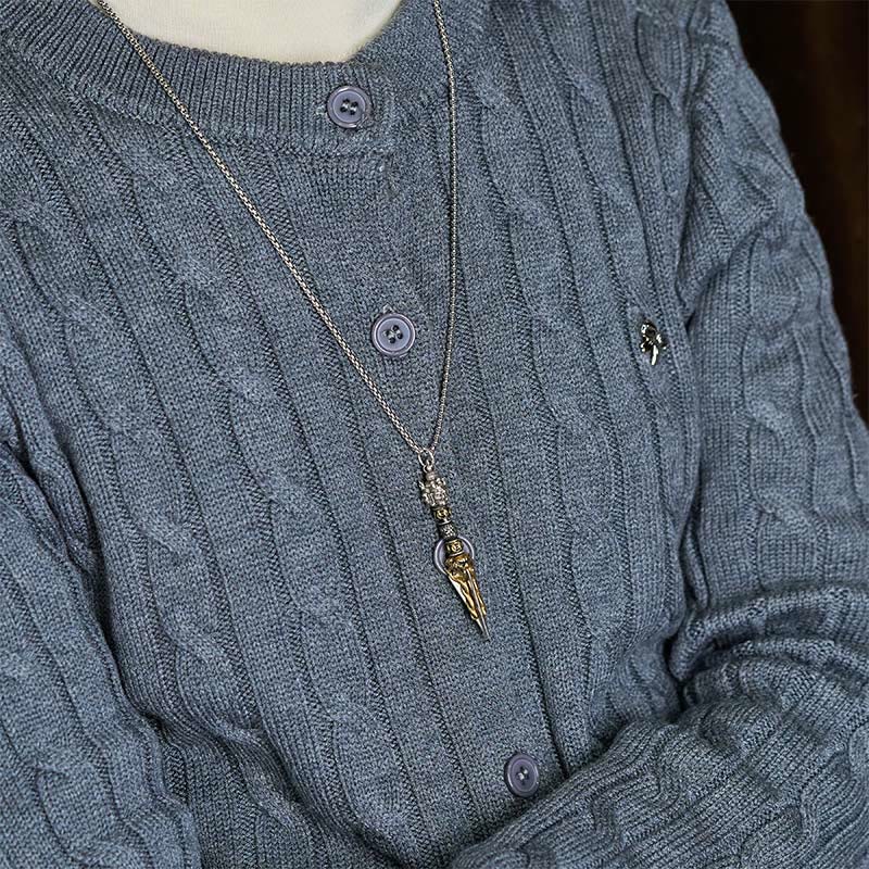 Nimara Ritual Tibetan Vajra Vajrakila Copper Healing Spiritual Power Necklace Pendant