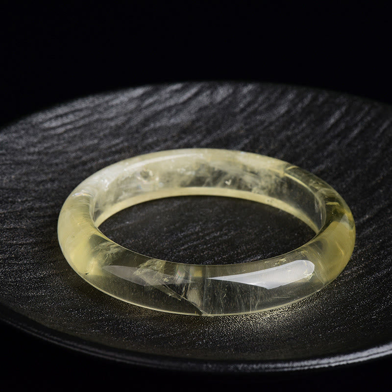 Nimara Ritual Natural Citrine Quartz Prosperity Cuff Bangle Bracelet