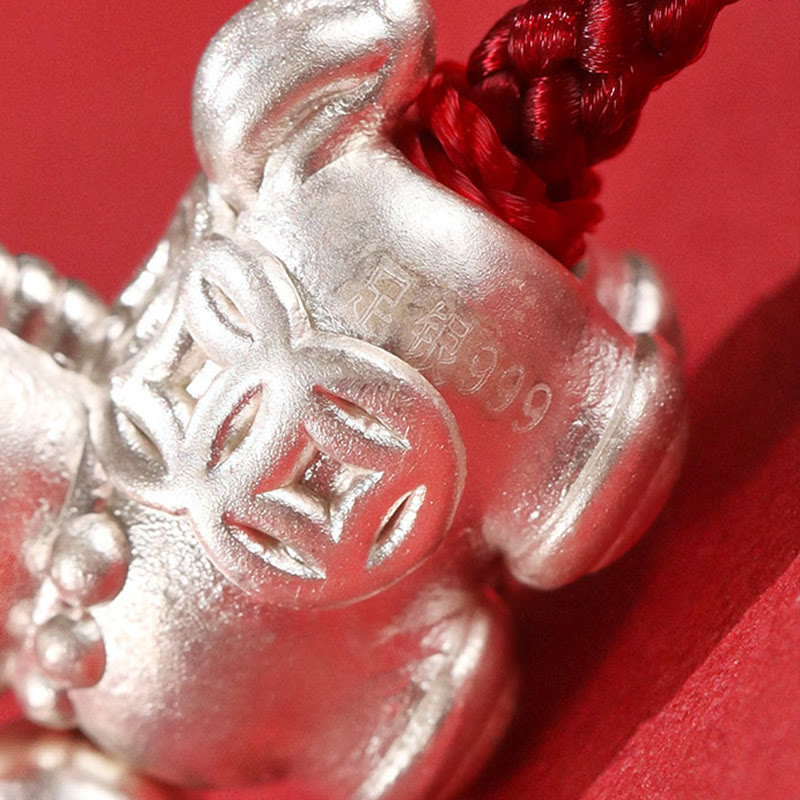 Nimara Ritual 999 Sterling Silver Red Agate Year Of The Horse Prosperity String Bracelet