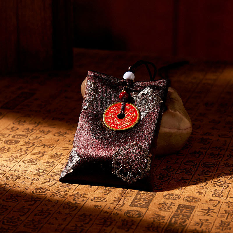 Nimara Ritual Mountain Ghosts Spend Money Jacquard Embroidery Sachet Blessing Hanging Decoration