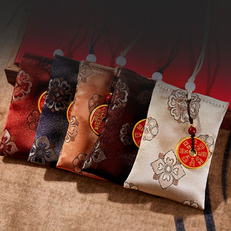 Nimara Ritual Mountain Ghosts Spend Money Jacquard Embroidery Sachet Blessing Hanging Decoration