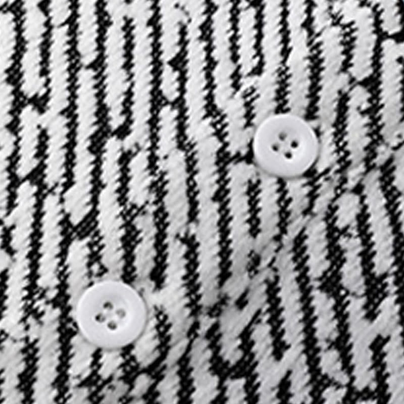 Nimara Ritual Fall Crew Neck Stripes Button Men's Sweatshirt Pullover