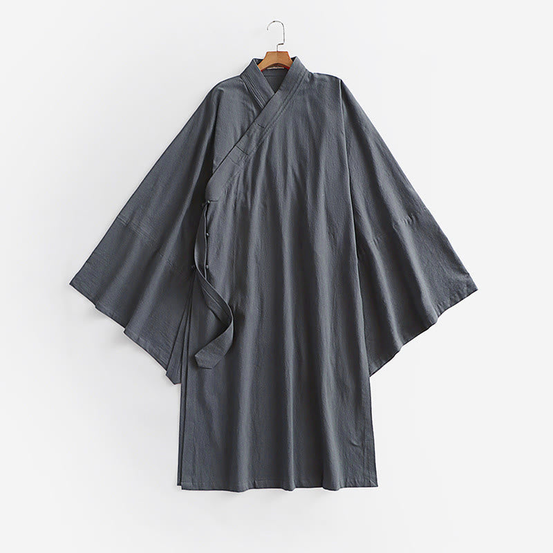 Nimara Ritual Wudang Traditional Tai Chi Ceremony Long Wide Sleeve Men's Taoist Long Robe