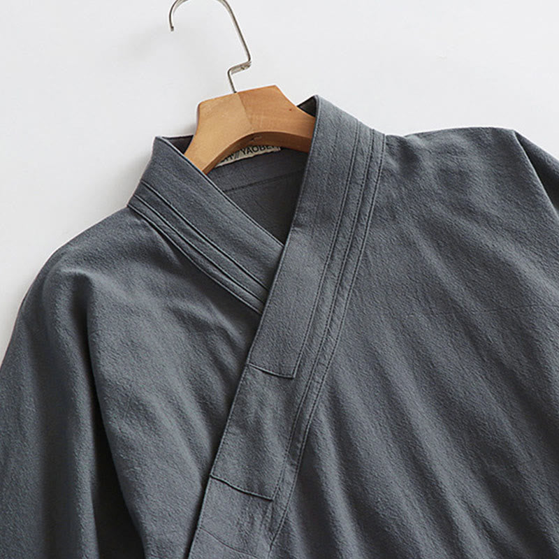 Nimara Ritual Wudang Traditional Tai Chi Ceremony Long Wide Sleeve Men's Taoist Long Robe