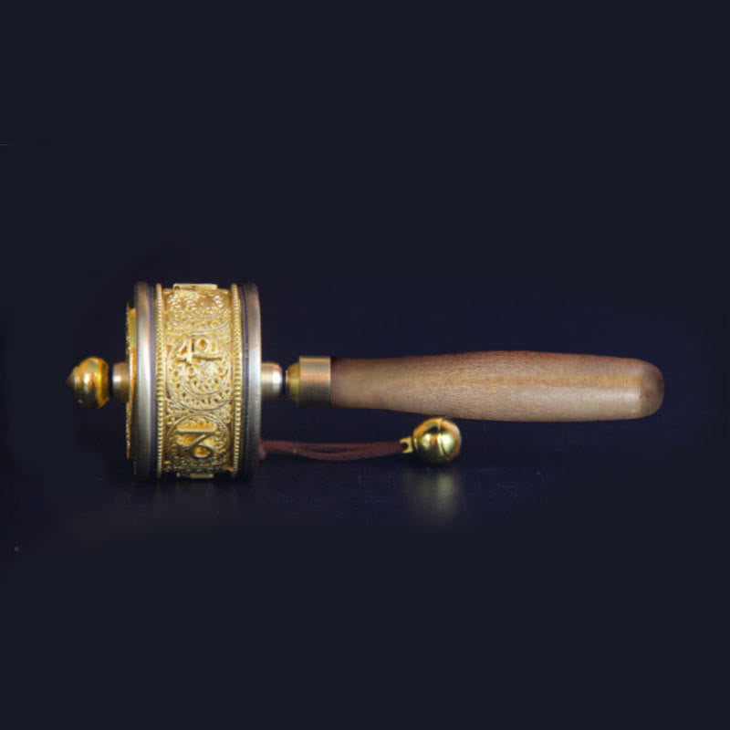 Nimara Ritual Tibetan Lucky Prayer Wheel Six True Words Decoration