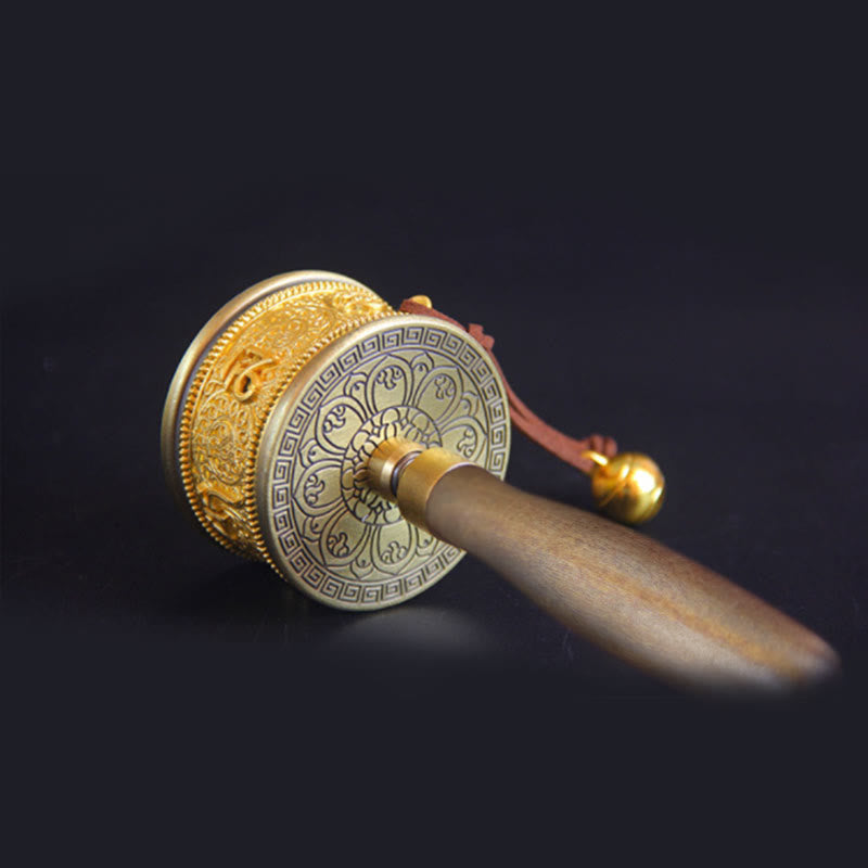 Nimara Ritual Tibetan Lucky Prayer Wheel Six True Words Decoration