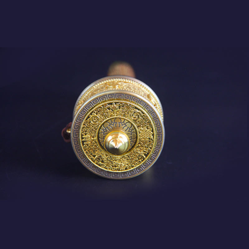 Nimara Ritual Tibetan Lucky Prayer Wheel Six True Words Decoration