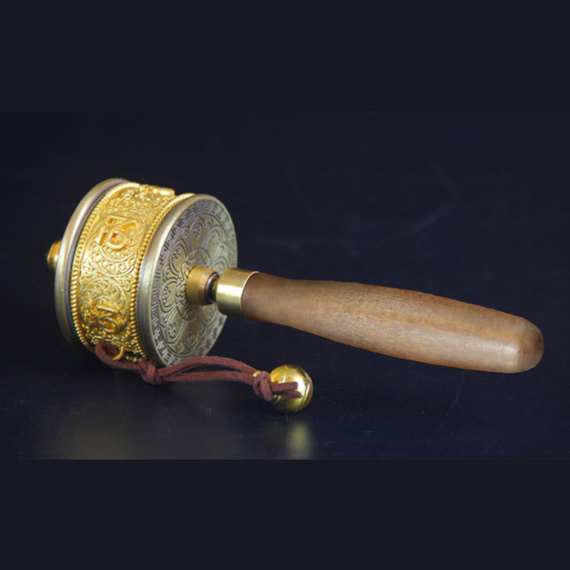 Nimara Ritual Tibetan Lucky Prayer Wheel Six True Words Decoration