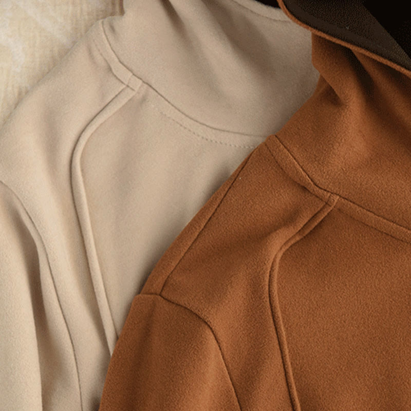 Nimara Ritual Winter Solid Color Cotton Thickened Long Sleeve Women's Hoodie Has Hood