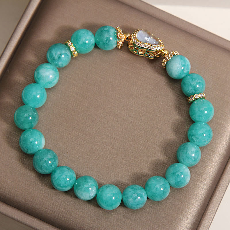 Nimara Ritual Gourd Design Amazonite Stone Healing Confidence Beads Bracelet