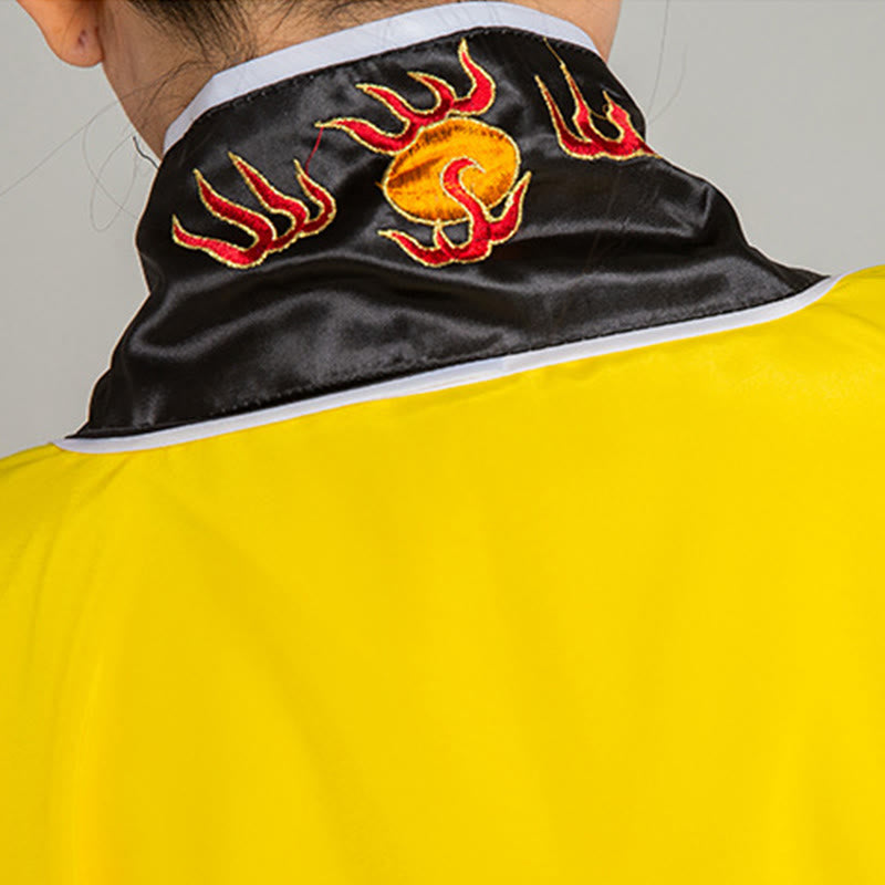 Nimara Ritual Wudang Embroidery Dragon Tiger Long Wide Sleeve Unisex Taoist Robe Kimono For Qigong Ceremony