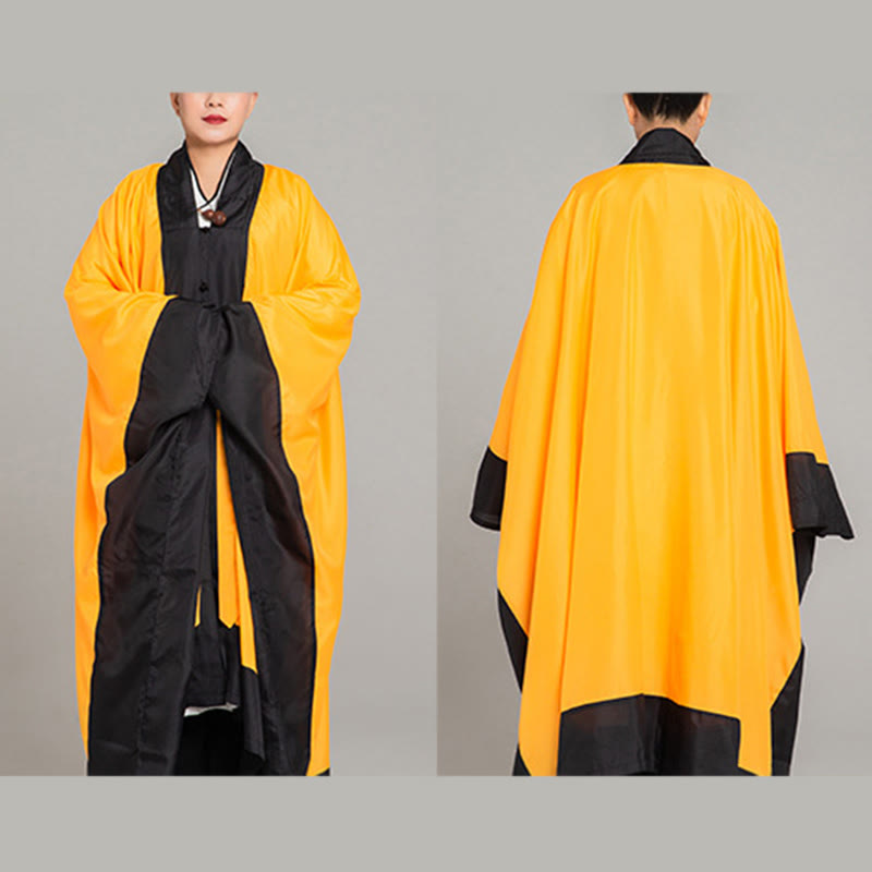 Nimara Ritual Wudang Solid Color Long Wide Sleeve Unisex Taoist Robe Kimono For Qigong Tai Chi Ceremony