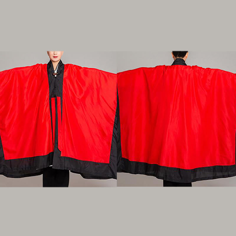Nimara Ritual Wudang Solid Color Long Wide Sleeve Unisex Taoist Robe Kimono For Qigong Tai Chi Ceremony