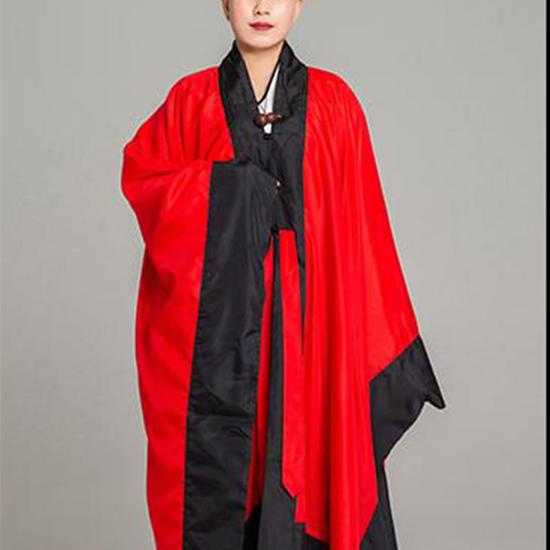 Nimara Ritual Wudang Solid Color Long Wide Sleeve Unisex Taoist Robe Kimono For Qigong Tai Chi Ceremony