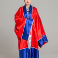Nimara Ritual Wudang Crane Embroidery Long Wide Sleeve Unisex Taoist Robe Gown Kimono For Qigong Tai Chi Ceremony