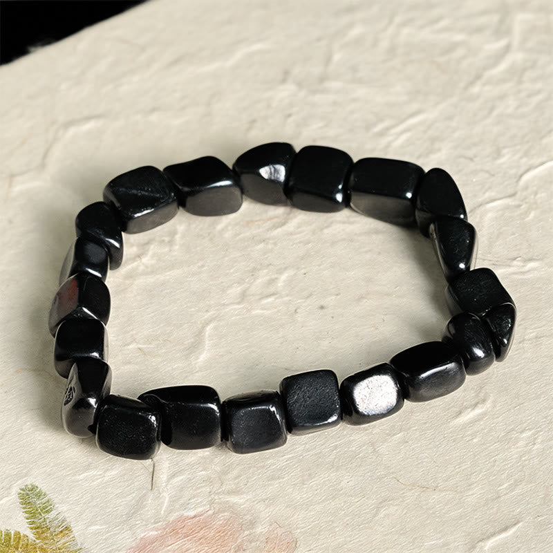 Nimara Ritual 8mm Natural Authentic Shungite Stone Protection Beaded Bracelet