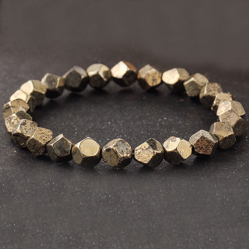 Nimara Ritual Irregular Beads Pyrite Protection Confidence Bracelet
