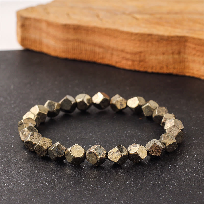 Nimara Ritual Irregular Beads Pyrite Protection Confidence Bracelet