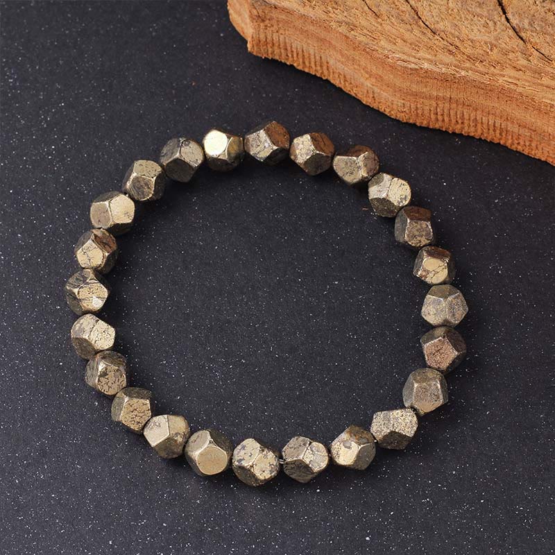 Nimara Ritual Irregular Beads Pyrite Protection Confidence Bracelet