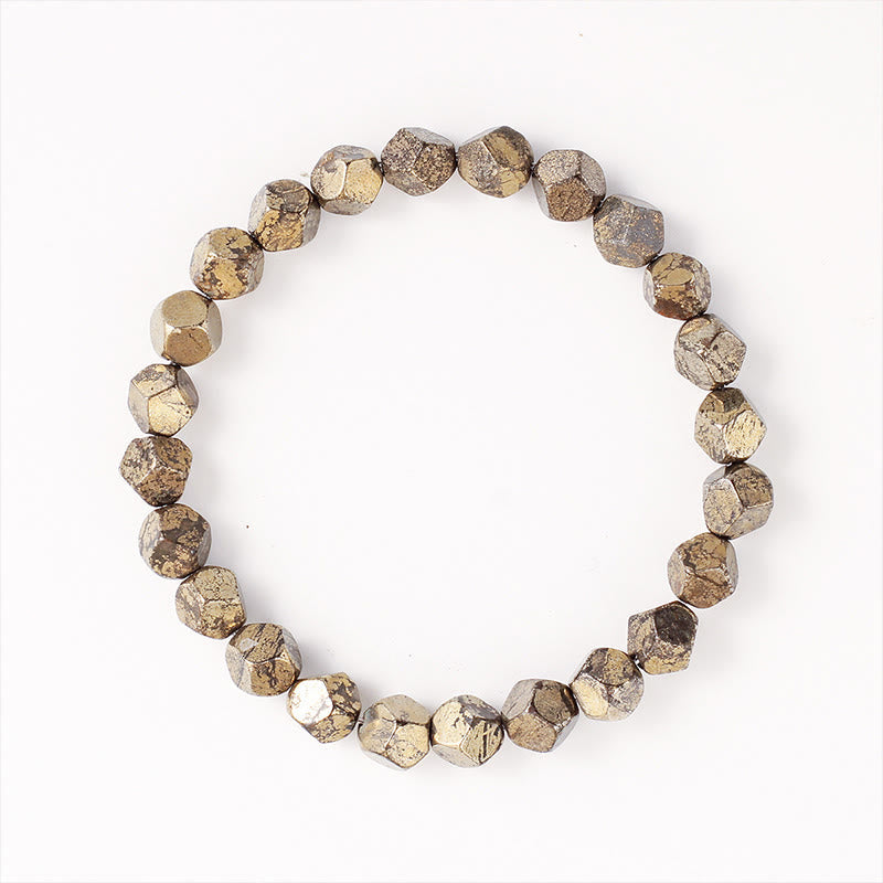 Nimara Ritual Irregular Beads Pyrite Protection Confidence Bracelet