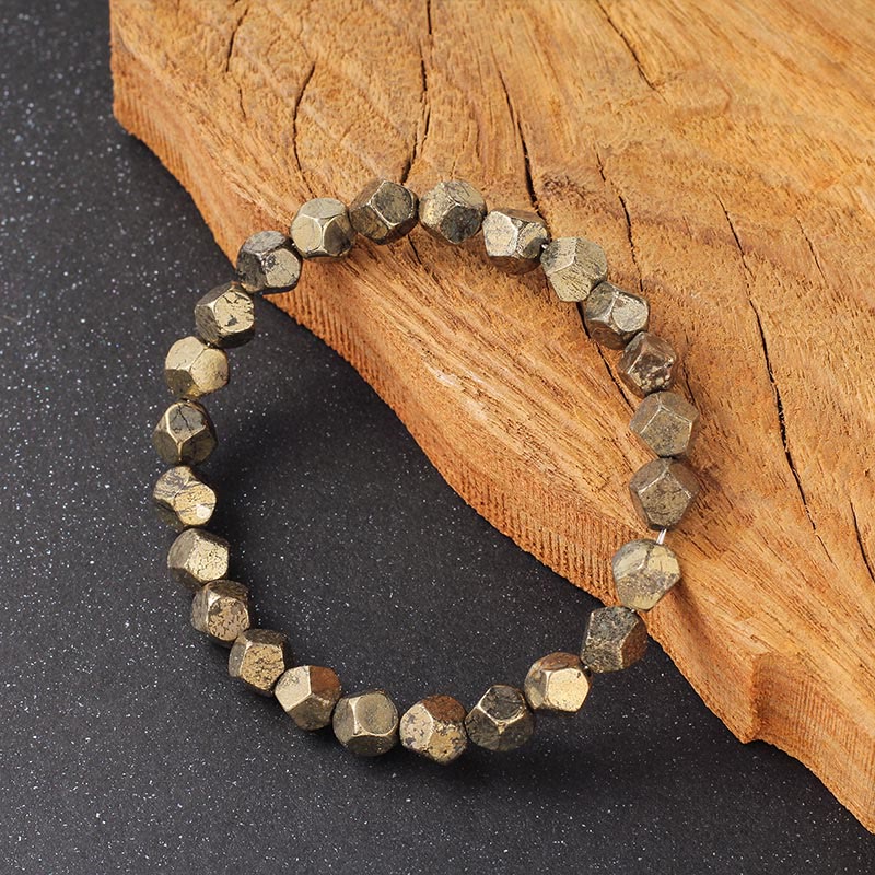 Nimara Ritual Irregular Beads Pyrite Protection Confidence Bracelet