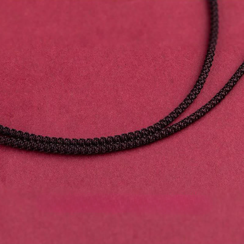 Nimara Ritual Year Of The Horse Chinese Zodiac Engraved Design Cinnabar Blessing Rope Necklace Pendants