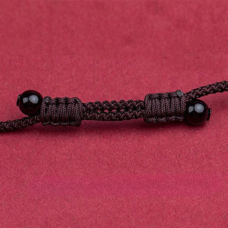 Nimara Ritual Year Of The Horse Chinese Zodiac Engraved Design Cinnabar Blessing Rope Necklace Pendants