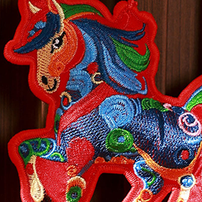 Nimara Ritual Year Of The Horse Embroidery Bell Tassel Hanging Decoration
