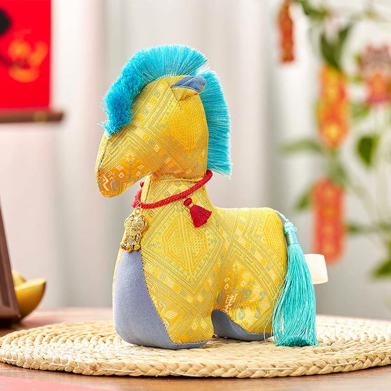 Nimara Ritual Year Of The Horse Red String Embroidery Ingot Tassel Decoration