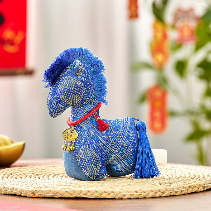Nimara Ritual Year Of The Horse Red String Embroidery Ingot Tassel Decoration