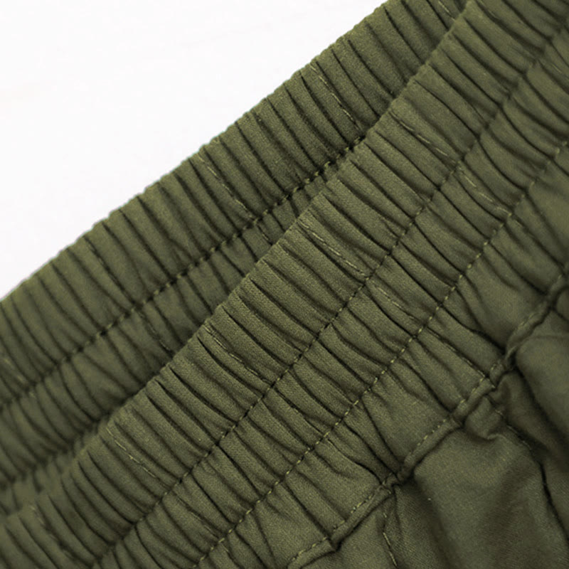 Nimara Ritual Winter Plain Color Blocking Design Cotton Women's Harem Pants With Pockets