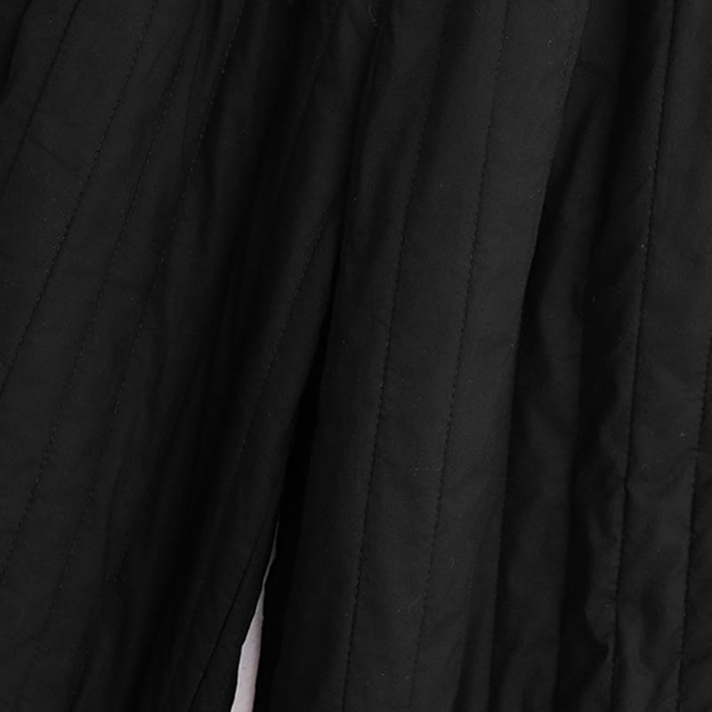 Nimara Ritual Winter Plain Color Blocking Design Cotton Women's Harem Pants With Pockets