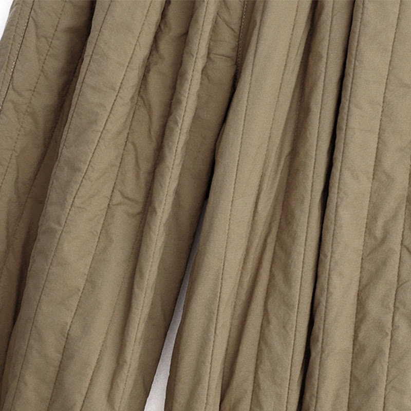 Nimara Ritual Winter Plain Color Blocking Design Cotton Women's Harem Pants With Pockets