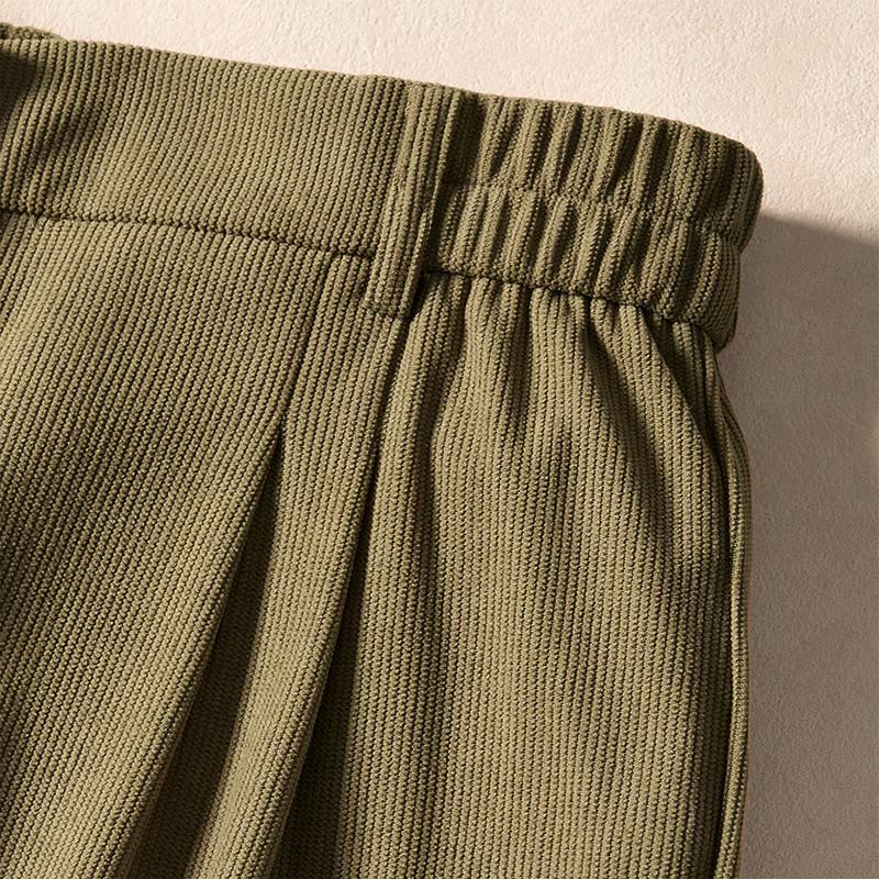 Nimara Ritual Commute Fall Corduroy Women's Harem High Waist Pants With Pockets