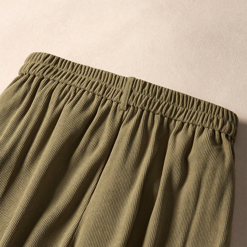 Nimara Ritual Commute Fall Corduroy Women's Harem High Waist Pants With Pockets