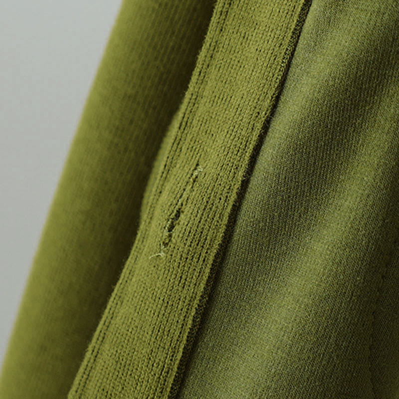 Nimara Ritual Solid Color Buttons Down Decorative Pocket Women's Long Sleeve Cardigan