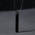 Transformation and Fulfilment Black Obsidian Blue Sandstone Necklace Pendant