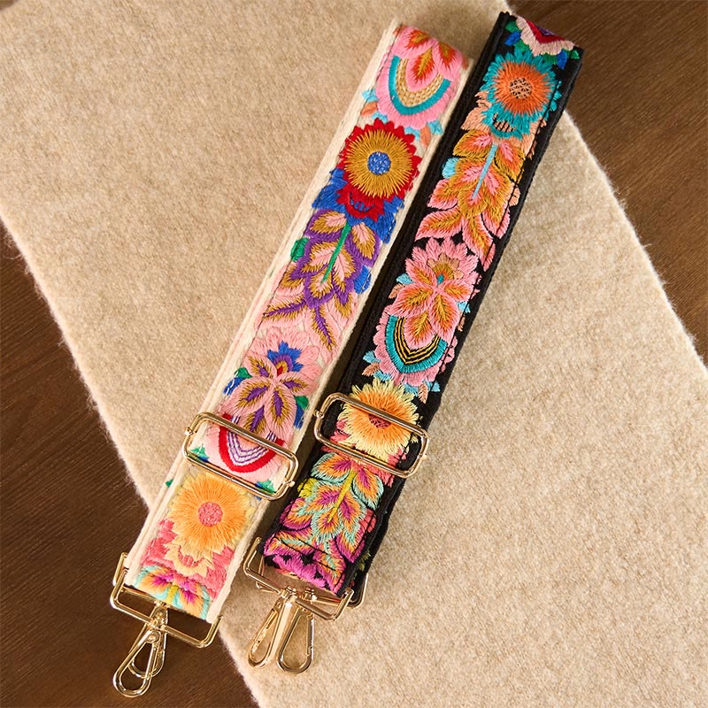 Nimara Ritual Multicolor Sunflower Embroidery Adjustable Handbags Crossbody Shoulder Bag Straps