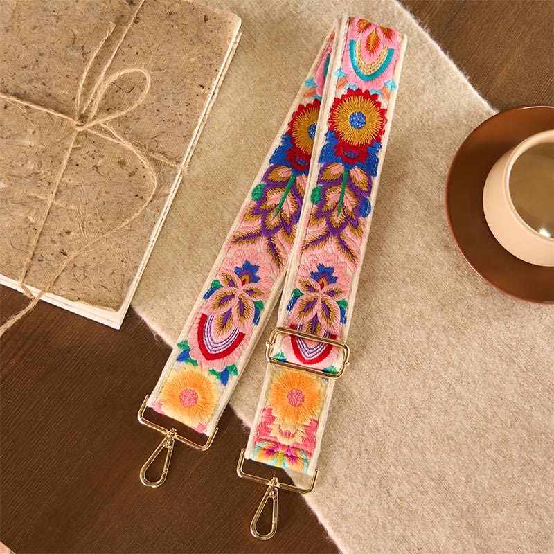 Nimara Ritual Multicolor Sunflower Embroidery Adjustable Handbags Crossbody Shoulder Bag Straps