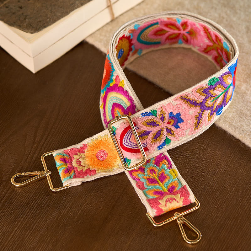 Nimara Ritual Multicolor Sunflower Embroidery Adjustable Handbags Crossbody Shoulder Bag Straps