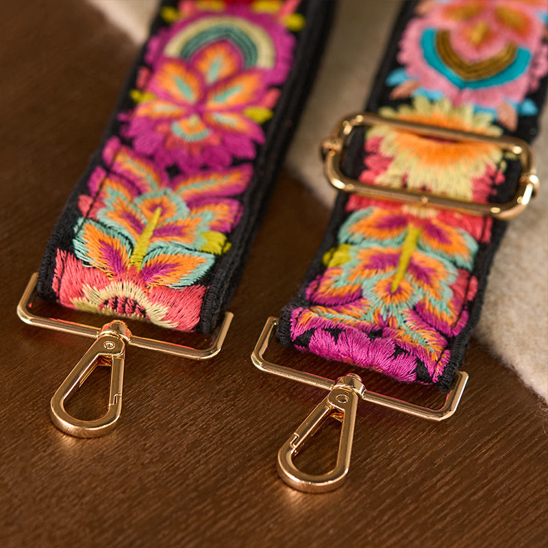 Nimara Ritual Multicolor Sunflower Embroidery Adjustable Handbags Crossbody Shoulder Bag Straps