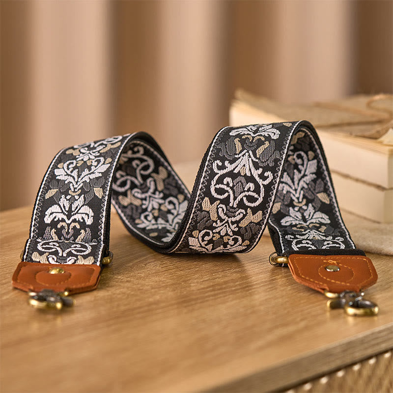 Nimara Ritual Flower Geometric Embroidery Adjustable Handbags Crossbody Shoulder Bag Straps Replacement