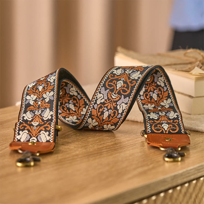 Nimara Ritual Flower Geometric Embroidery Adjustable Handbags Crossbody Shoulder Bag Straps Replacement