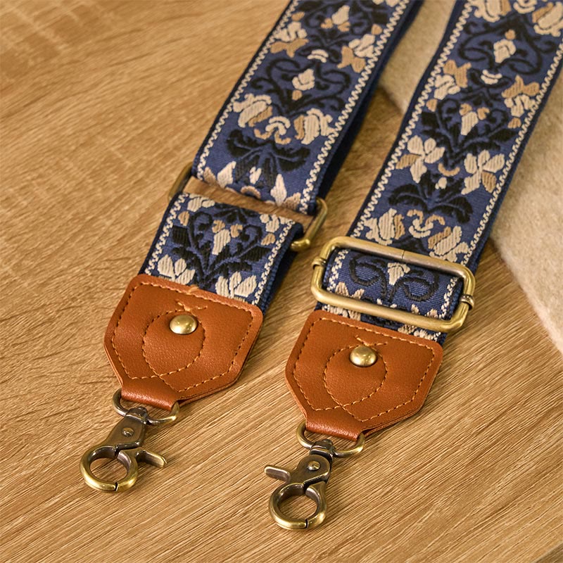 Nimara Ritual Flower Geometric Embroidery Adjustable Handbags Crossbody Shoulder Bag Straps Replacement