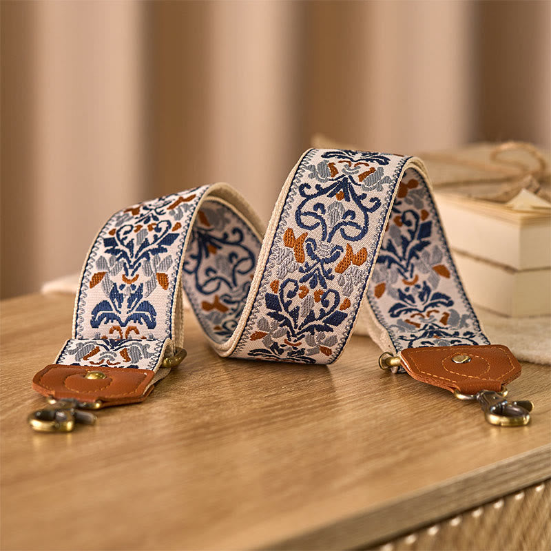 Nimara Ritual Flower Geometric Embroidery Adjustable Handbags Crossbody Shoulder Bag Straps Replacement